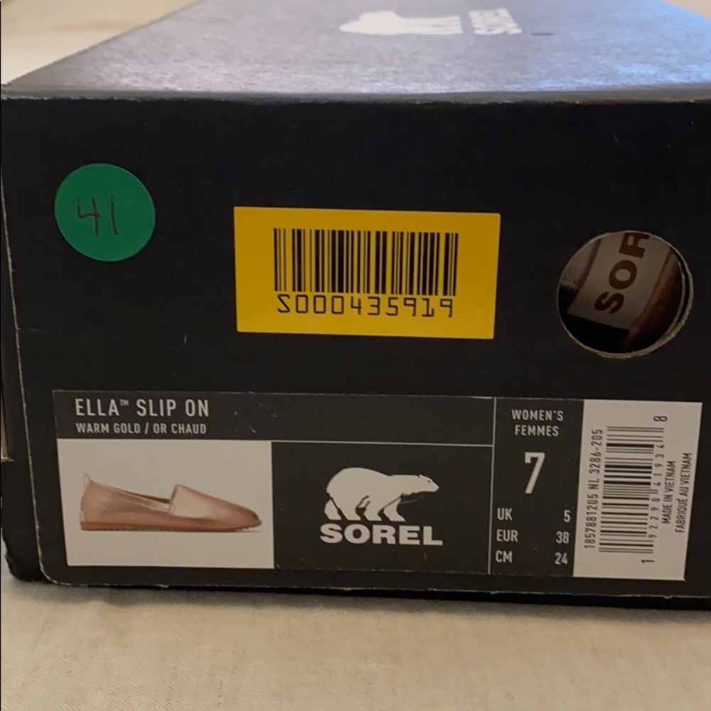 Sorel Ella slip on rose gold
